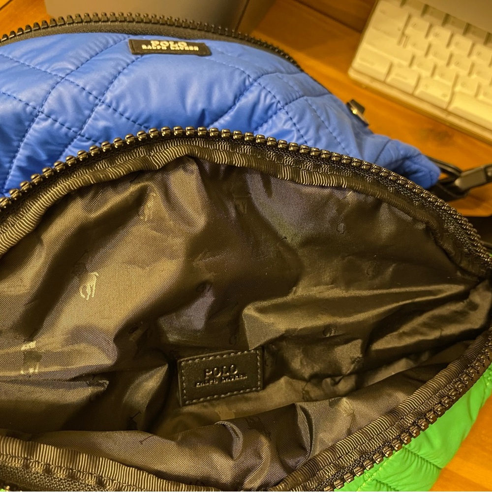 NEW 2 Polo Ralph Lauren Unisex Camden QUILTED PUFFER Fanny Pack/Crossbody - Picture 7 of 9